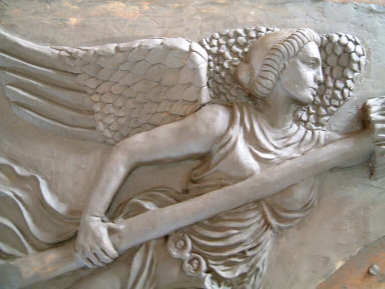 Carved concrete