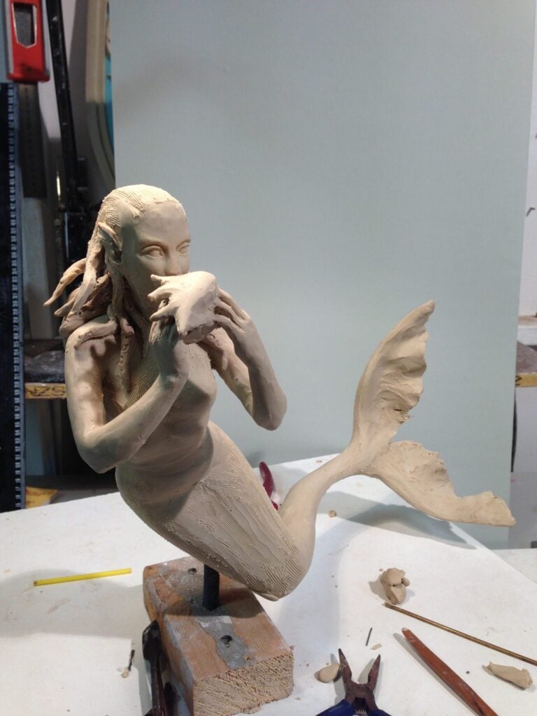 Mermaid plasticine maquette
