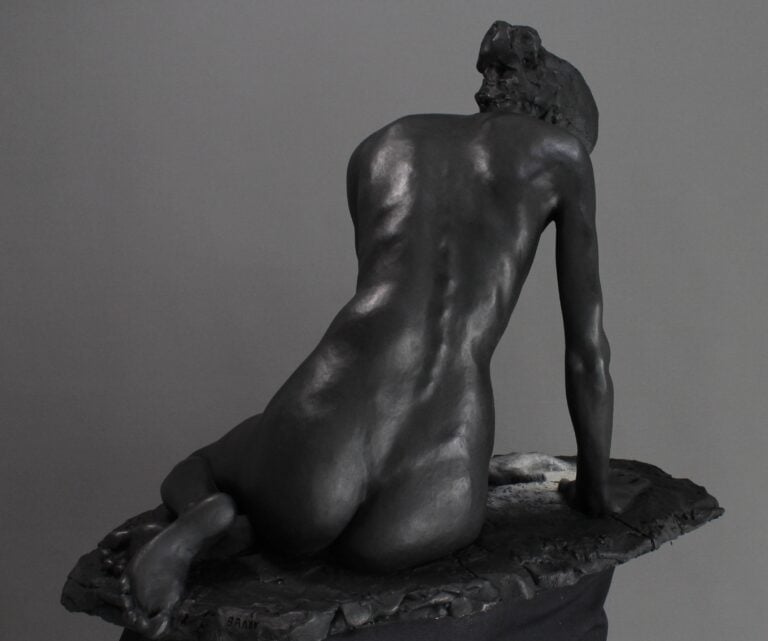 2/3 life size bronze sculpture