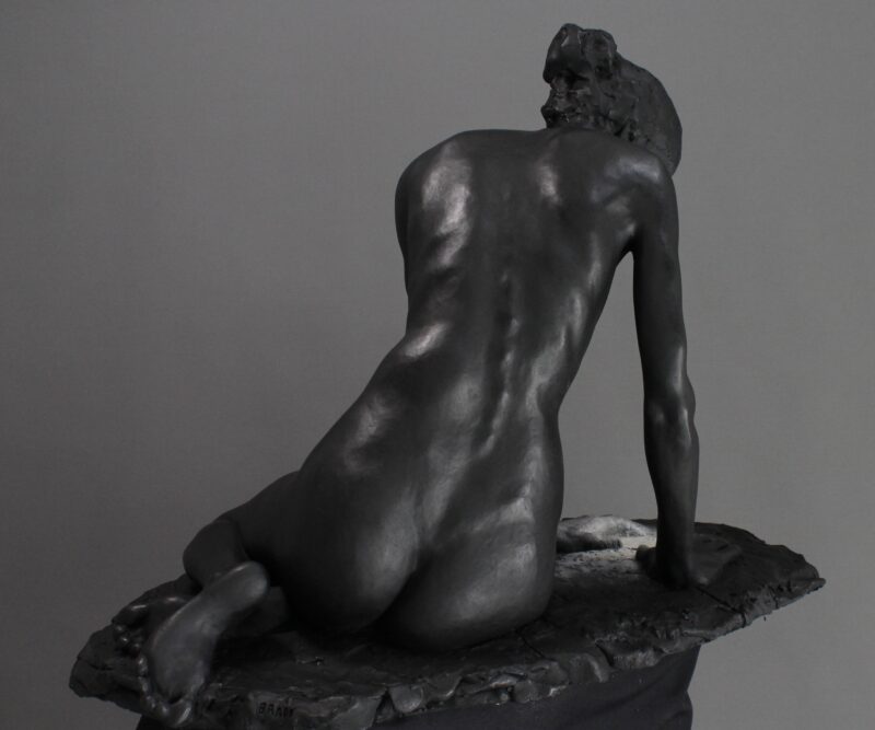 2/3 life size bronze sculpture