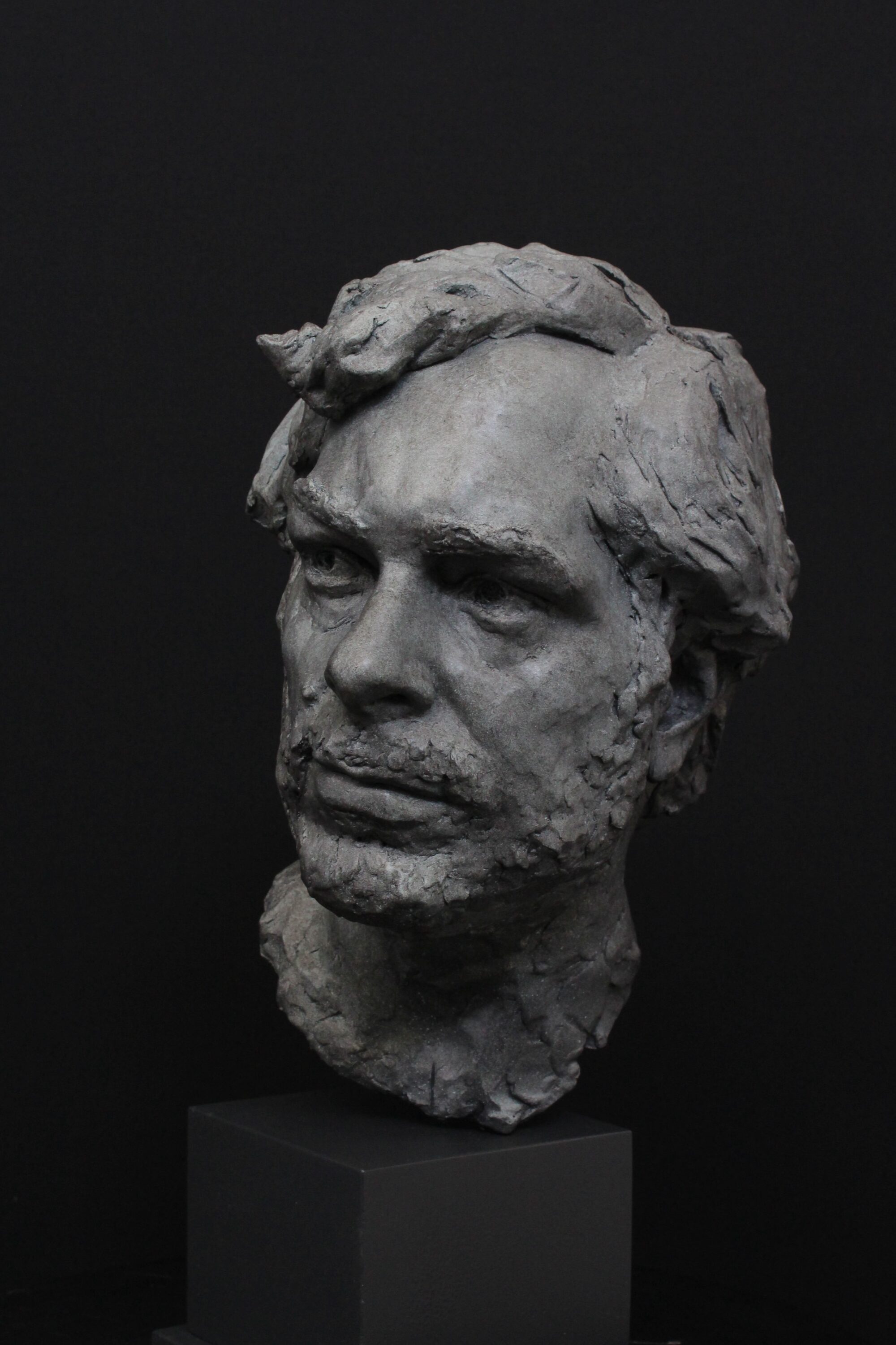 Life size portrait in bronze